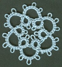 blue rings-and-chains motif