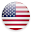 USA flag button